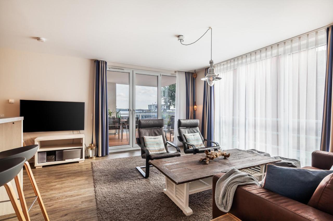 Apartmenthaus Hafenspitze Ap 5 - "Am Yachthafen 5" - Blickrichtung Offenes Meerstrandpromenade Eckernförde Dış mekan fotoğraf