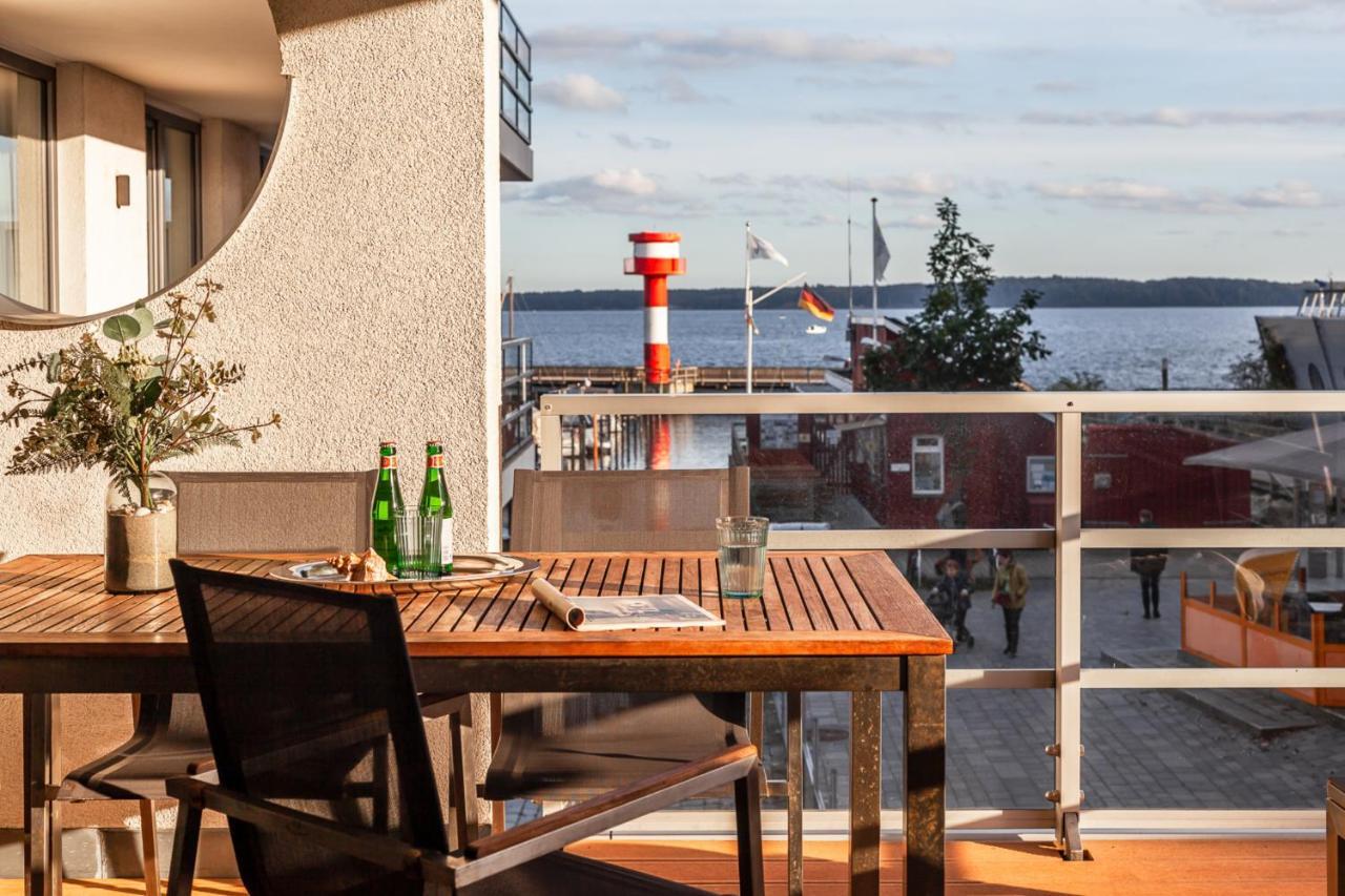 Apartmenthaus Hafenspitze Ap 5 - "Am Yachthafen 5" - Blickrichtung Offenes Meerstrandpromenade Eckernförde Dış mekan fotoğraf